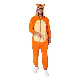 OppoSuits Röd Katt Onesie Large