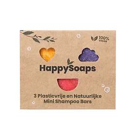 HappySoaps Paket med 3 Mini Shampoo Bars 3x10g