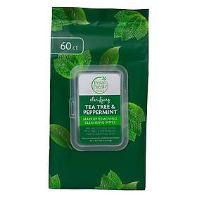 Petal Fresh Pure Tea Tree & Peppermint Makeup Removing Wipes 60st