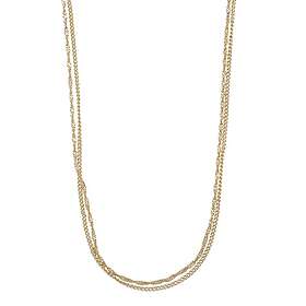 Snö Of Sweden Mayfair Double Necklace Plain Gold 42 cm