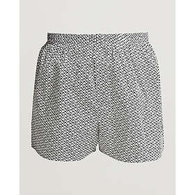 Sunspel Printed Woven Cotton Boxer Shorts Penguin