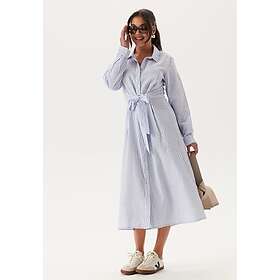 Happy Holly Tie Detail Cotton Shirt Dress