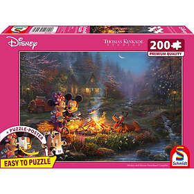 Schmidt : Thomas Kinkade Studios Disney, Mickey and Minnie Sweetheart Campfire (200)