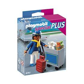 Playmobil Special Plus 4761 Hôtesse l'air avec Chariot Service