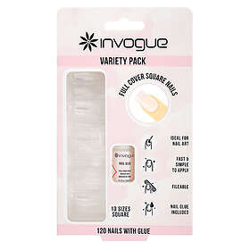 Invogue Full Cover Square Nails 120 st.