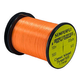 Semperfli Classic Waxed Thread 110m 6/0 Fluoro Orange