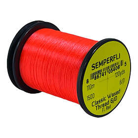 Semperfli Classic Waxed Thread 110m 6/0 Fluoro Red