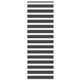 vidaXL Rullgardin zebra svart 70x200 cm tyg bredd 65,9 cm polyester