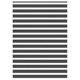 vidaXL Rullgardin zebra svart 165x230 cm tyg bredd 160,9 cm polyester