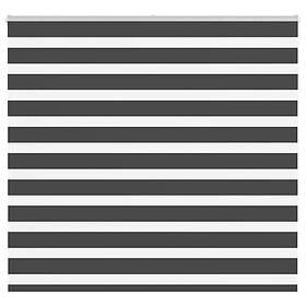 vidaXL Rullgardin zebra svart 165x150 cm tyg bredd 160,9cm polyester