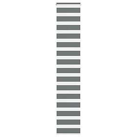 vidaXL Rullgardin zebra mörkgrå 50x200 cm tyg bredd 45,9 cm polyester