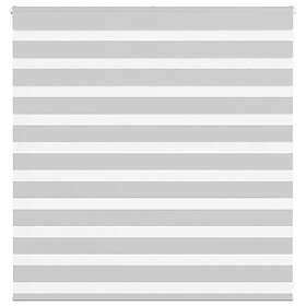 vidaXL Rullgardin zebra ljusgrå 140x100 cm tyg bredd 135,9cm polyester
