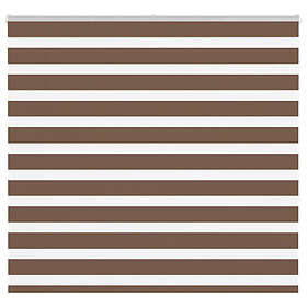 vidaXL Rullgardin zebra brun 165x150 cm tyg bredd 160,9 cm polyester