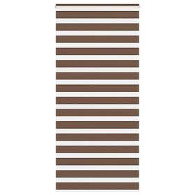 vidaXL Rullgardin zebra brun 95x230 cm tyg bredd 90,9 cm polyester