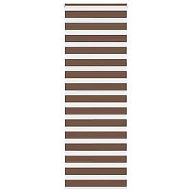 vidaXL Rullgardin zebra brun 70x230 cm tyg bredd 65,9 cm polyester