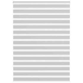 vidaXL Rullgardin zebra ljusgrå 165x230 cm tyg bredd 160,9cm polyester