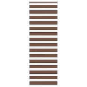 vidaXL Rullgardin zebra brun 70x200 cm tyg bredd 65,9 cm polyester