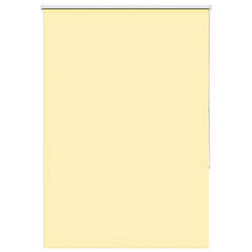 vidaXL Rullgardin mörkläggningsgul 115x150 cm tyg bredd 110,7 cm