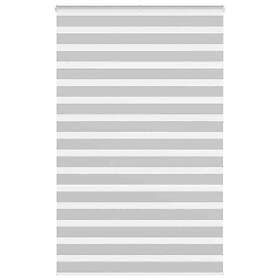 vidaXL Rullgardin zebra ljusgrå 150x230 cm tyg bredd 145,9cm polyester