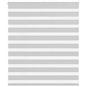 vidaXL Rullgardin zebra ljusgrå 130x100 cm tyg bredd 125,9cm polyester