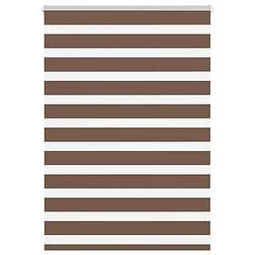 vidaXL Rullgardin zebra brun 105x100 cm tyg bredd 100,9 cm polyester