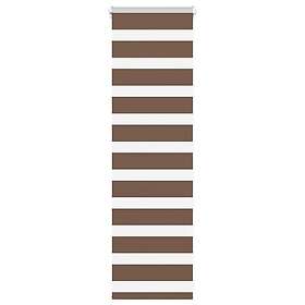 vidaXL Rullgardin zebra brun 45x100 cm tyg bredd 40,9 cm polyester