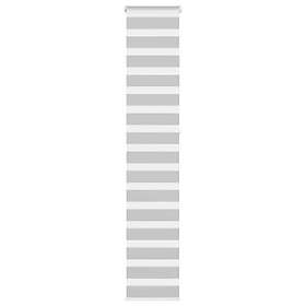 vidaXL Rullgardin zebra ljusgrå 40x230 cm tyg bredd 35,9 cm polyester