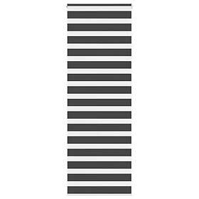 vidaXL Rullgardin zebra svart 90x200 cm tyg bredd 85,9 cm polyester