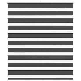 vidaXL Rullgardin zebra svart 135x150 cm tyg bredd 130,9cm polyester