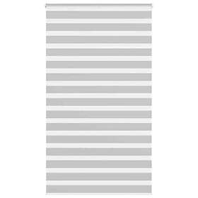vidaXL Rullgardin zebra ljusgrå 130x200 cm tyg bredd 125,9cm polyester