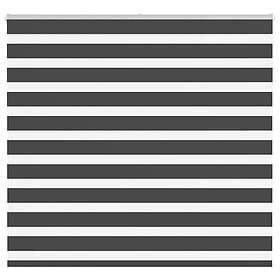 vidaXL Rullgardin zebra svart 155x150 cm tyg bredd 150,9cm polyester