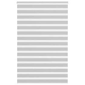 vidaXL Rullgardin zebra ljusgrå 145x230 cm tyg bredd 140,9cm polyester