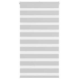 vidaXL Rullgardin zebra ljusgrå 90x150 cm tyg bredd 85,9 cm polyester