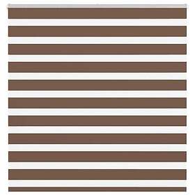 vidaXL Rullgardin zebra brun 140x150 cm tyg bredd 135,9 cm polyester