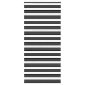 vidaXL Rullgardin zebra svart 100x230 cm tyg bredd 95,9 cm polyester