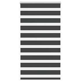 vidaXL Rullgardin zebra svart 70x150 cm tyg bredd 65,9 cm polyester
