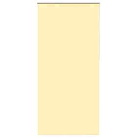 vidaXL Rullgardin mörkläggningsgul 115x210 cm tyg bredd 110,7 cm