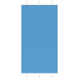 vidaXL Plisserad persienn blå 105x200 cm tyg bredd 104,4cm polyester