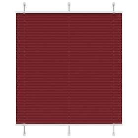 vidaXL Plisserad persienn Bordeaux röd 115x150 cm tyg bredd 114,4 cm