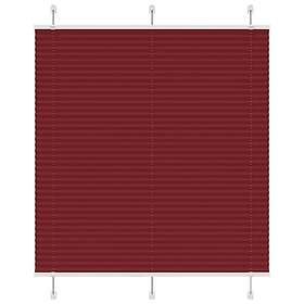 vidaXL Plisserad persienn Bordeaux röd 120x150 cm tyg bredd 119,4 cm