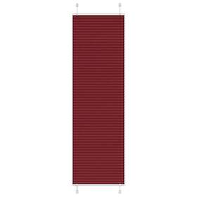 vidaXL Plisserad persienn Bordeaux röd 55x200 cm tyg bredd 54,4 cm