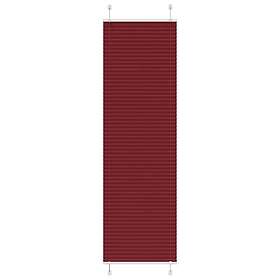 vidaXL Plisserad persienn Bordeaux röd 60x200 cm tyg bredd 59,4 cm