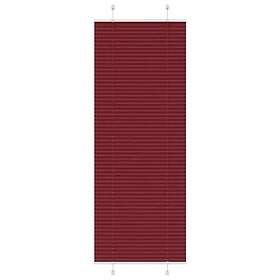 vidaXL Plisserad persienn Bordeaux röd 70x200 cm tyg bredd 69,4 cm