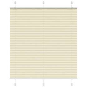 vidaXL Plisserad persienn tyg 120x150 cm Creme