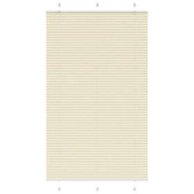 vidaXL Plisserad persienn cremefärgad 120x200 cm tyg bredd 119,4cm