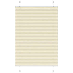vidaXL Pleated Blind Cream 85x150 cm