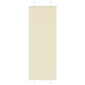 vidaXL Plisserad persienn cremefärgad 70x200 cm tyg bredd 69,4 cm
