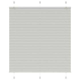 vidaXL Plisserad persienn Ljusgrå 115x150 cm Tyg Bredd 114,4cm
