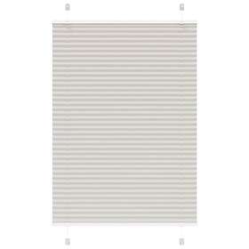 vidaXL Pleated Blind Light Grey 85x150 cm Polyester