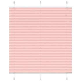 vidaXL Plisserad persienn rosa 115x100 cm tyg bredd 114,4cm polyester